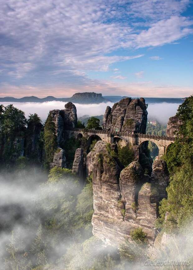 Бастай каменный бастион Саксонии Bastei03 Бастай каменный бастион Саксонии