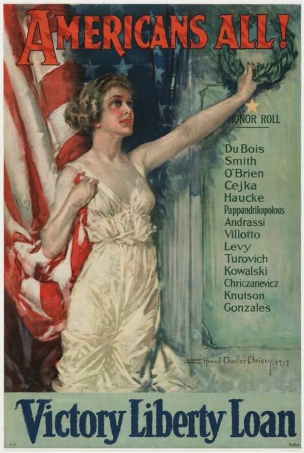 Американцы Всё!, Говард Чандлер Кристи, 1919 год. \ Фото: moma.org.