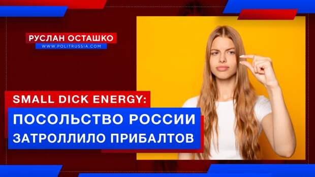 Посольство России затроллило прибалтов, назвав их возню «small dick energy»