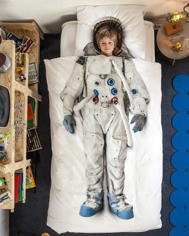 детское постельное белье snurk со скафандром астронавта