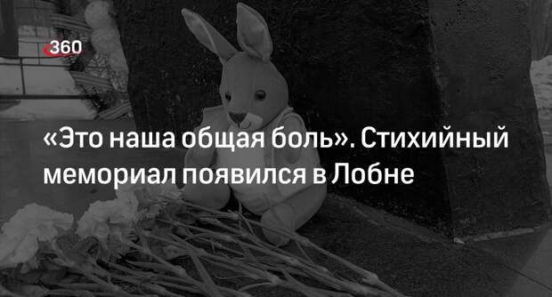 Стихийный мемориал в память о жертвах теракта появился в Лобне