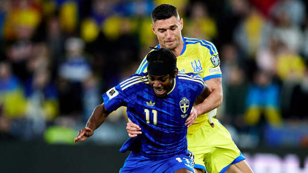 Швеция выбила Украину с отбора на чемпионат мира по футболу 2026 года