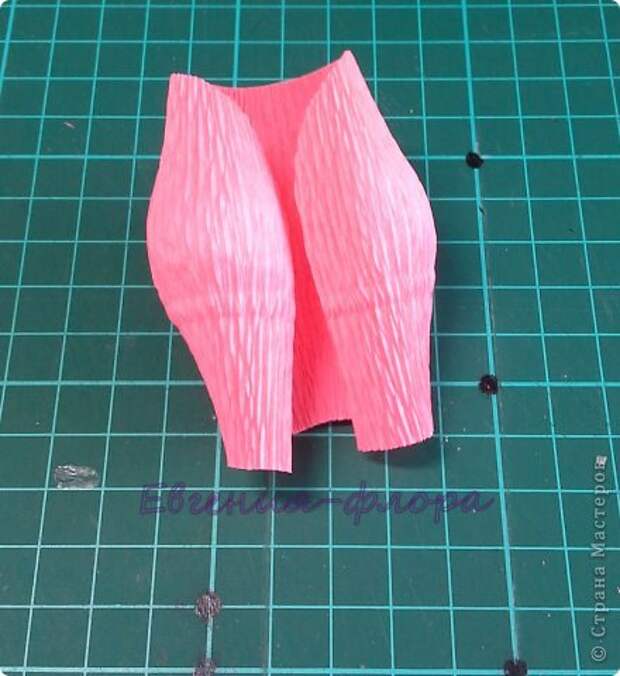 Мастер-класс Свит-дизайн Бумагопластика   дцать первый МК по розе Бумага гофрированная фото 12