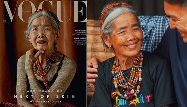 Ванг-од – самая возрастная модель Vogue.