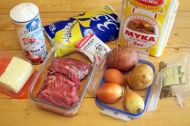 Ингредиенты для эчпочмаков