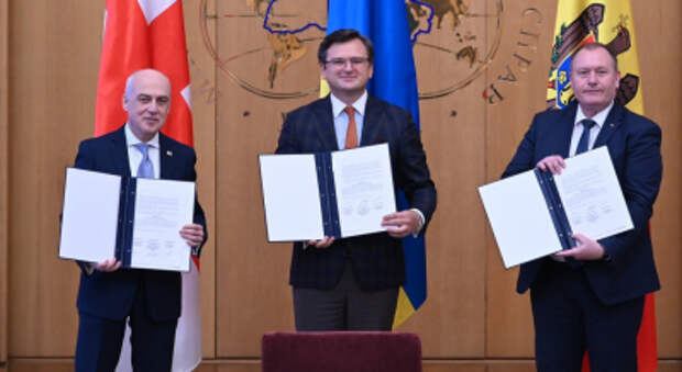 В ЕС одобрили создание из Украины, Грузии и Молдовы «Ассоциированного трио»