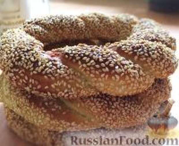 Фото к рецепту: Турецкие бублики (симиты)