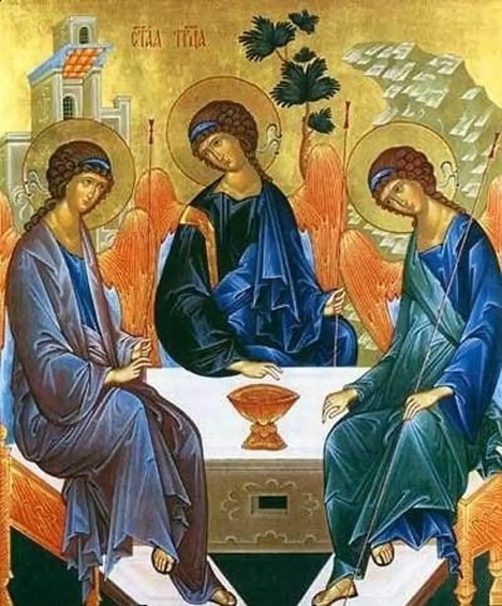 Святая троица 1. Икона Святая Троица. Святая Троица икона с праздником. Икона Живоначальной Троицы. Икона Пресвятая Троица и Богородица.
