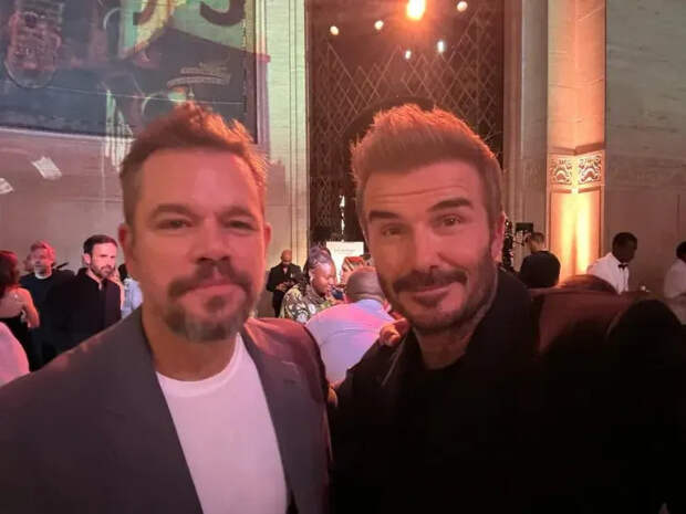 Мэтт Дэймон и Дэвид Бекхэм/Фото: davidbeckham/Instagram*