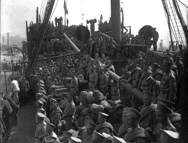 Прибытие в Марсель 20 апреля 1916