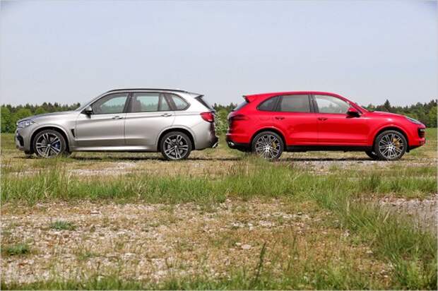Тест-драйв: BMW X5 M против Porsche Cayenne Turbo S