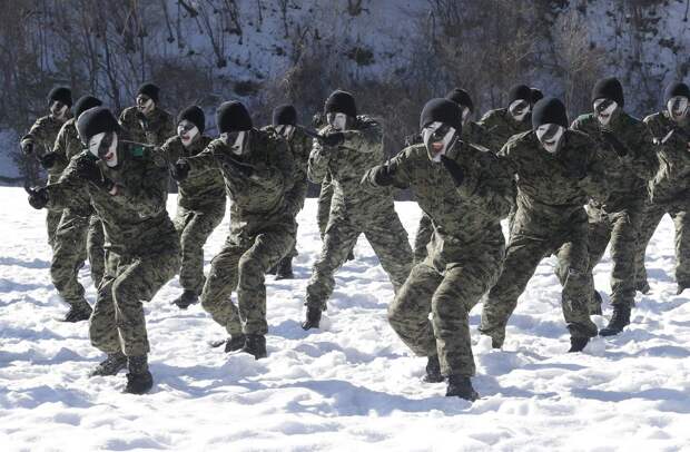 Зимние учения южнокорейского спецназа армия, события, фото