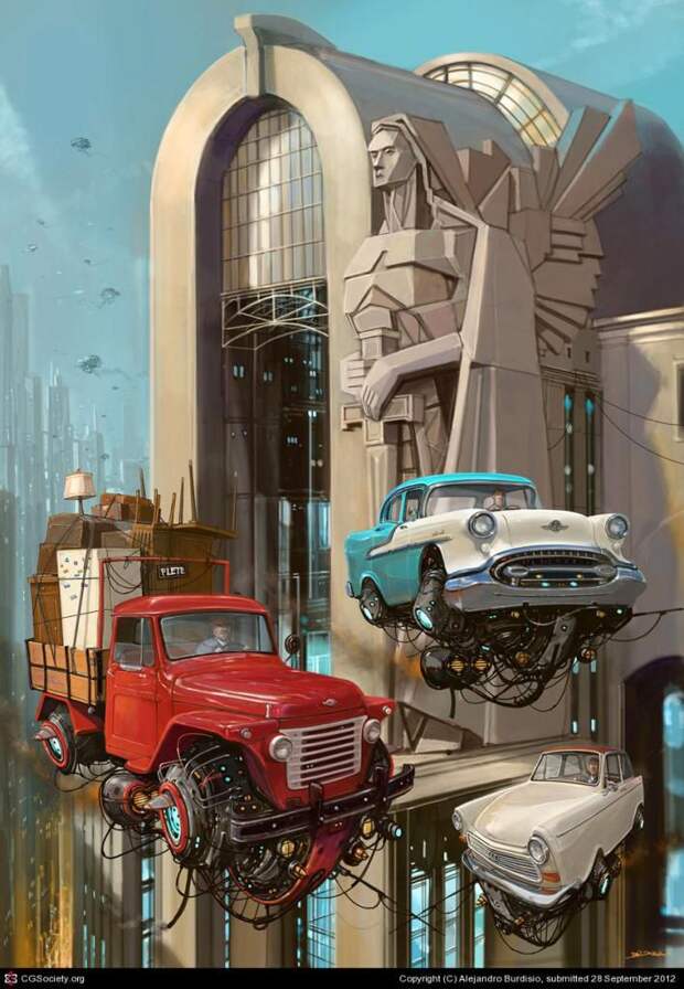 авто, художник, Alejandro Burdisio