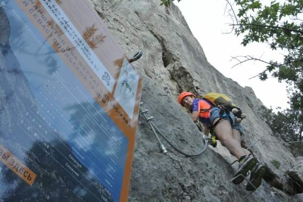 Виа Феррата в Крыму. Гора Ильяс кая (Альпинизм, via ferrata, ferrata, деликли, гид, проводник)