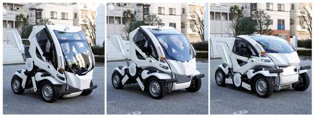Представлена складная машина-робот для удобной парковки