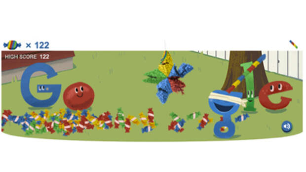 Google пригласила сыграть в пиньяту в честь своего 15-летия