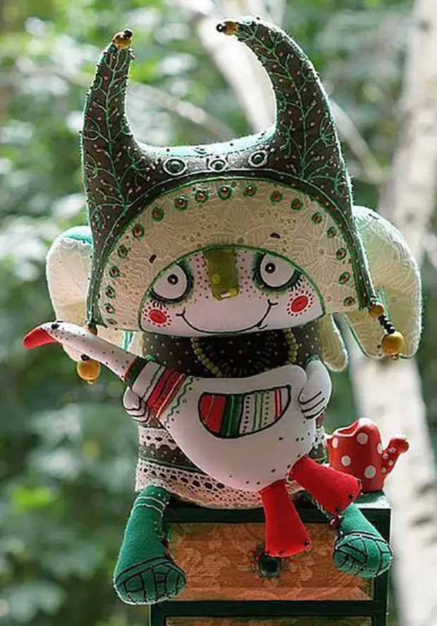 авторские текстильные игрушки на елку. валяние игрушек. игрушки ручной работы. куклы ольги егупец животные. авторская мягкая игрушка.