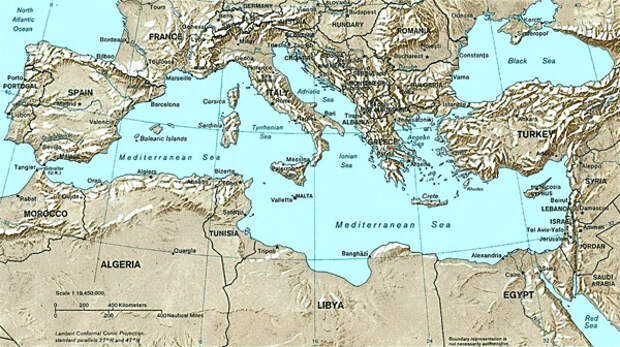 карта-кипр-mediterranean_relief_map
