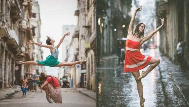 Кубинская страсть и русская балетная школа: уличные снимки танцоров