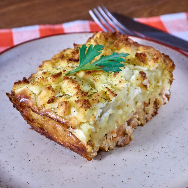 Запеканка с картофельным пюре и куриным фаршем. запеканка, запеканка с картофелем, запеканка с фаршем, запеканка с куриным фаршем, рецепт, длиннопост