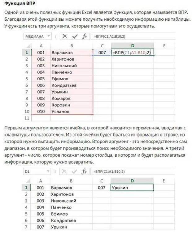 Применение формул в Excel с примерами