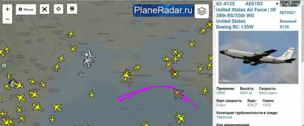 Угроза растет: у берегов Крыма работают сразу пять самолетов НАТО