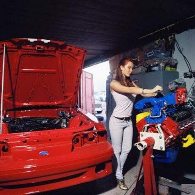 Авто девушки из России (55 фото) 