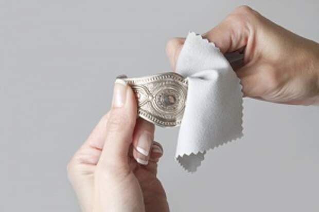 чистка серебра