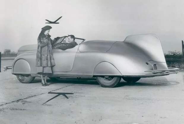 Прототип Streamlined Retractable Hardtop 1938 года, который спроектировал и построил летчик из Калифорнии