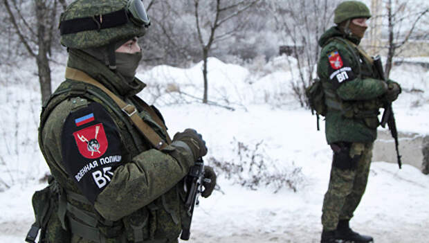 Сотрудники военной полиции ДНР. Архивное фото Сотрудники военной полиции ДНР. Архивное фото