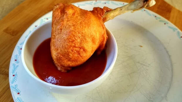 Цыпленок в карри-кляре (chicken curried lollipop)