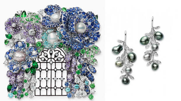 Современные украшения марки Mikimoto. Современные украшения марки Mikimoto.