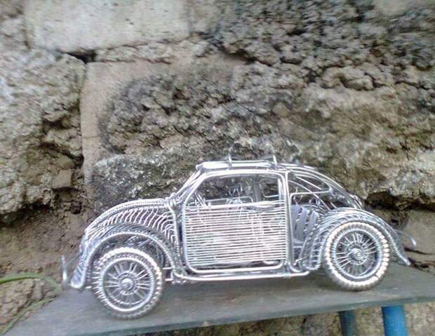 Скульптуры автомобилей из проволоки филиппинского самоучки авто, игрушка, моделизм, проволока, самоделка, своими руками, скульптура, талант