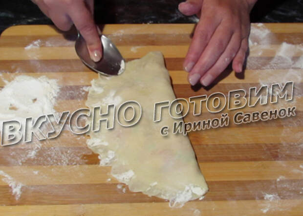 Лепешки заварные с куриной грудкой и твердым сыром - шаг 18