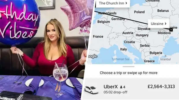 Пьяная британка заказала Uber до Украины