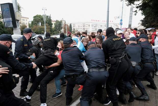 Протесты студентов в Минске 01.09.2020