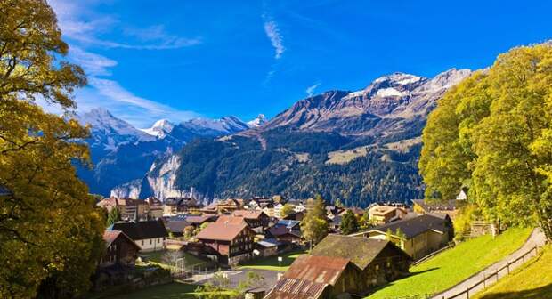 3. Венген, Швейцария. 10 самых живописных деревень мира