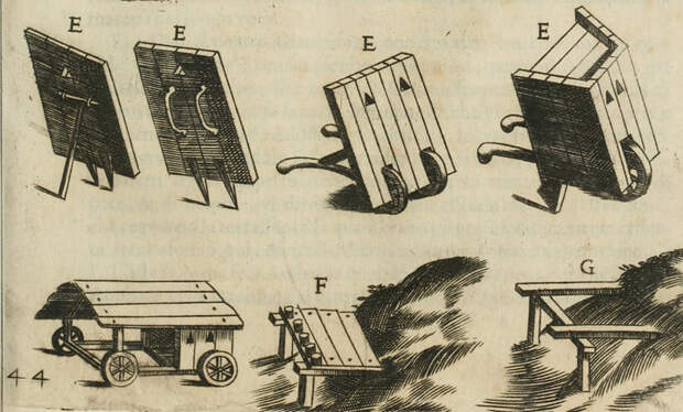 Подвижные укрытия для сапёрных работ в книге Флориани (1626 год) - Диу: бомбардировка и инженерная война | Warspot.ru