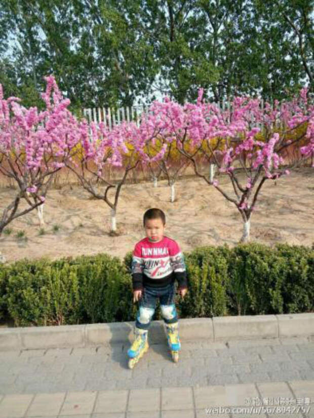 Воспитание по-китайски: 4-летний мальчик проехал более 500 километров на роликах