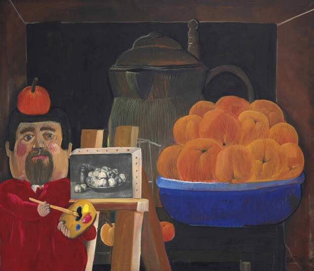 1963_Автопортрет с натюрмортом (по Курбе) (Self-Portrait with Still Life (After Courbet))_114.3 х 132.1_х.,м._Частное собрание.jpg 1963_Автопортрет с натюрмортом (по Курбе) (Self-Portrait with Still Life (After Courbet))_114.3 х 132.1_х.,м._Частное собрание.jpg
