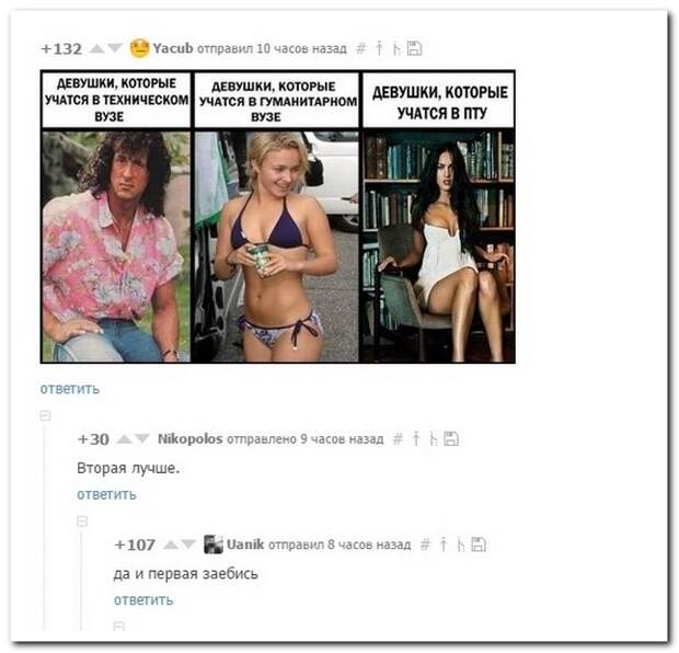 Прикольные комментарии из социальных сетей