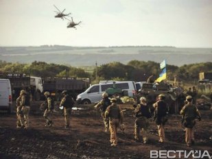 Террористы продолжают обстрелы позиций сил АТО в Луганске Террористы продолжают обстрелы позиций сил АТО в Луганске
