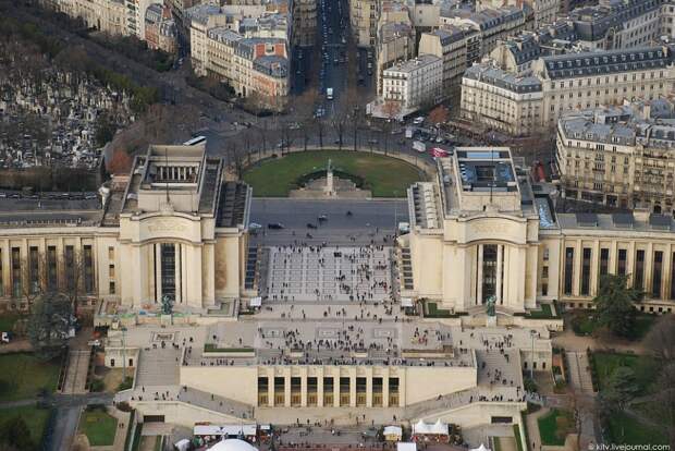 Виды Парижа с высоты Эйфелевой башни