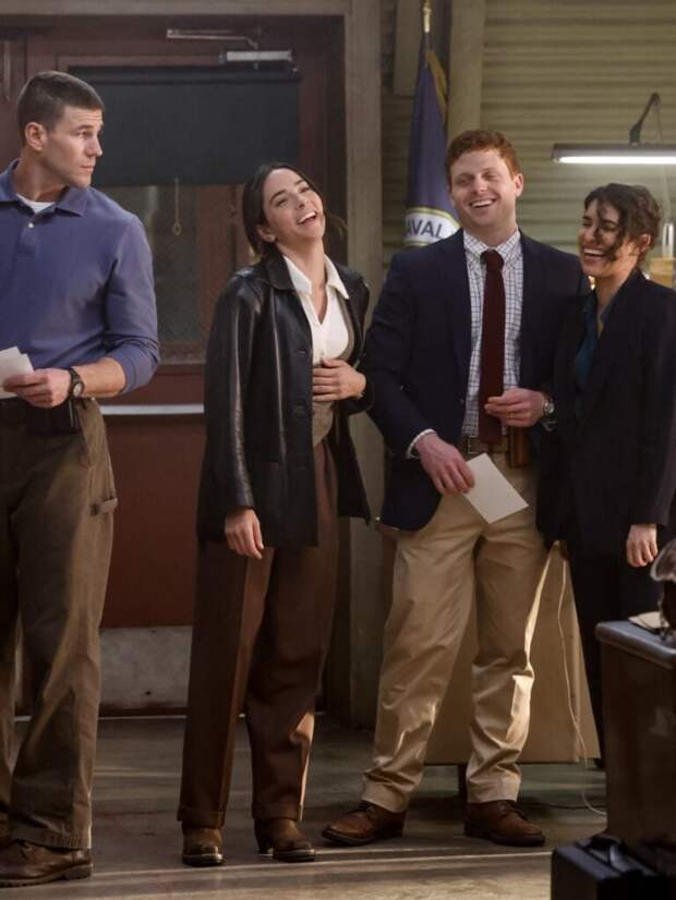 Austin Stowell as Leroy Jethro Gibbs, Mariel Molino as Cecilia âLalaâ Dominguez, Caleb Foote as Bernard âRandyâ Randolf, and Diany Rodriguez as Vera Strickland