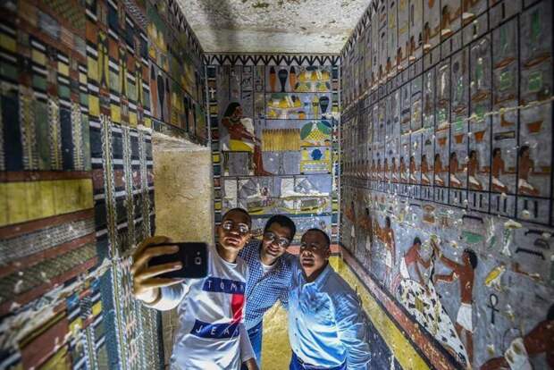 В Египте нашли уникальную цветную гробницу Саккара, археология, гробница, древний египет, история, наука, раскопки, ученые