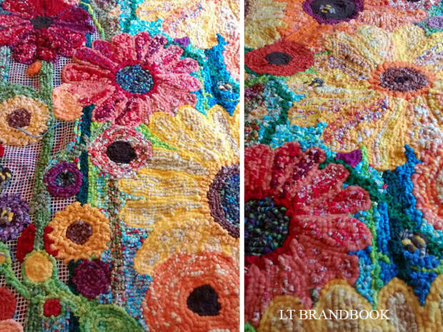 В такой технике, о которой я расскажу можно делать коврики в стиле бохо, а также создавать целые картины в старинной стиле. Используйте для этого проекта ленточную пряжу, нарезанную на полоски одежду и другие интересные материалы.