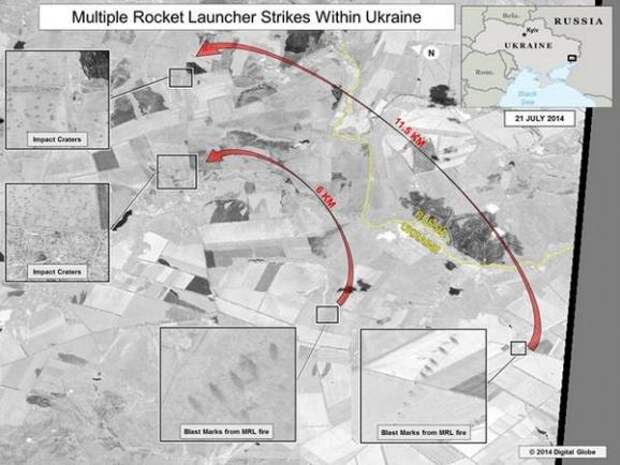США предоставили доказательства обстрела сил АТО из России США предоставили доказательства обстрела сил АТО из России