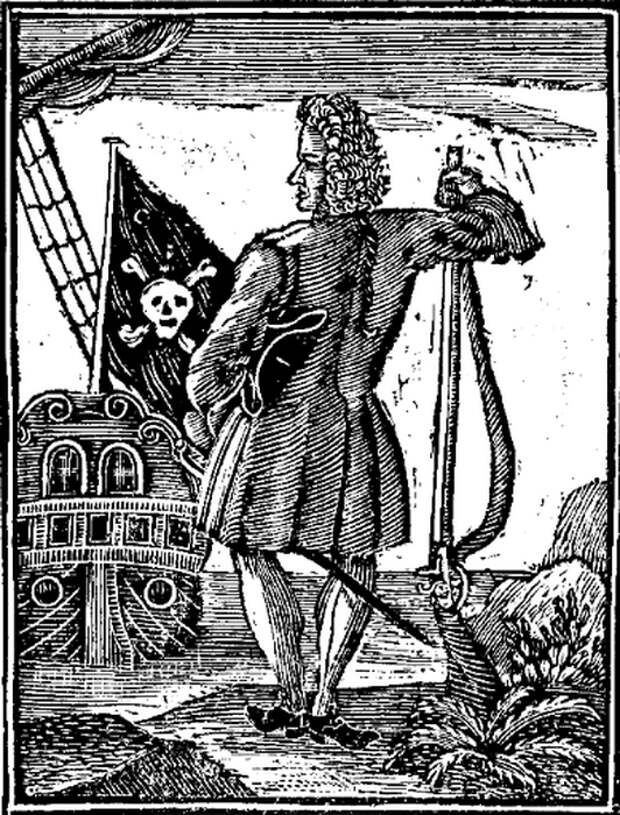 Гравюра из книги Чарльза Джонсона об истории пиратов. 1724 г.