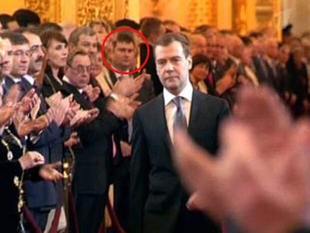 Сергей Цапок на инаугурации президента Дмитрия Медведева