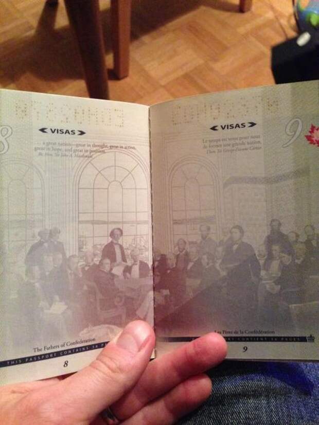 CanadianPassport07 Новый паспорт гражданина Канады в свете ультрафиолета